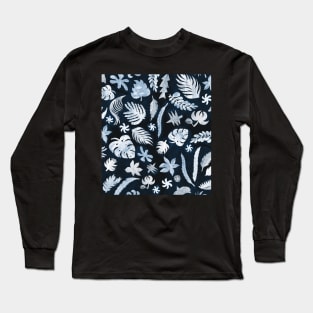 Monstera moody florals Long Sleeve T-Shirt